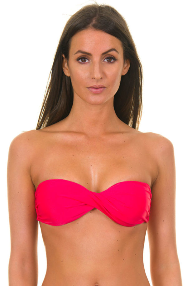 Bikini Bandeau Oberteil rosa - Frutilly Torcido