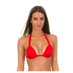 Bikini Triangel Top rot - Red Tri Fixo