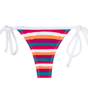 Frescher mehrfarbig gestreifter Bikini String - Rio de Sol