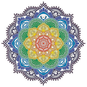Rundgekerbtes Mandala-strandtuch Mit Quasten - Magic Mandala Pompom