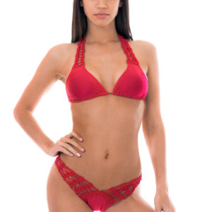 Roter Sexy Bikini mit hohem Beinausschnitt - DESPI