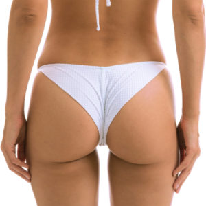 Weiß-texturierte knappe Sexy Bikinihose