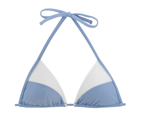 Bikini Triangel-Top, blau-weiß, gefüttert - Rio de Sol