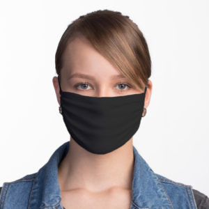 Schwarze verstellbare Textil Atemschutzmaske
